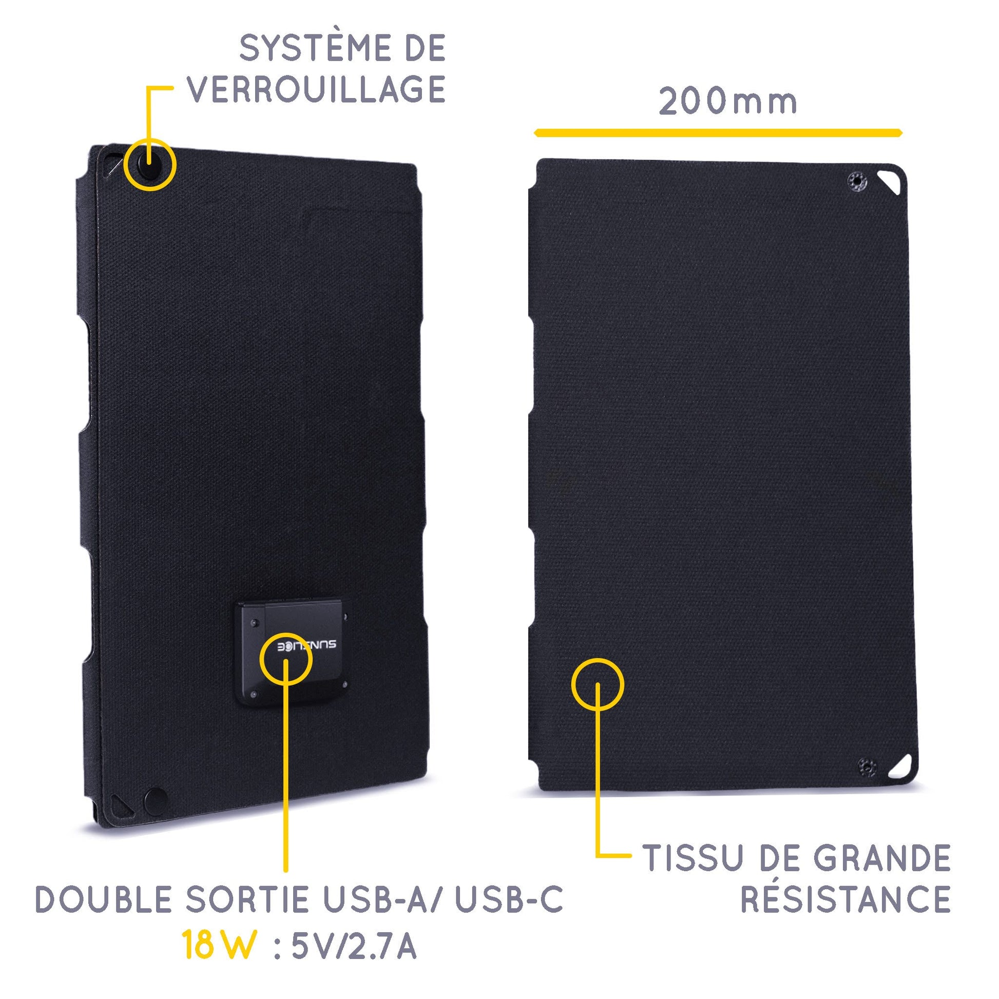 Fusion FLEX 18 Watts - Panneau Solaire Portable