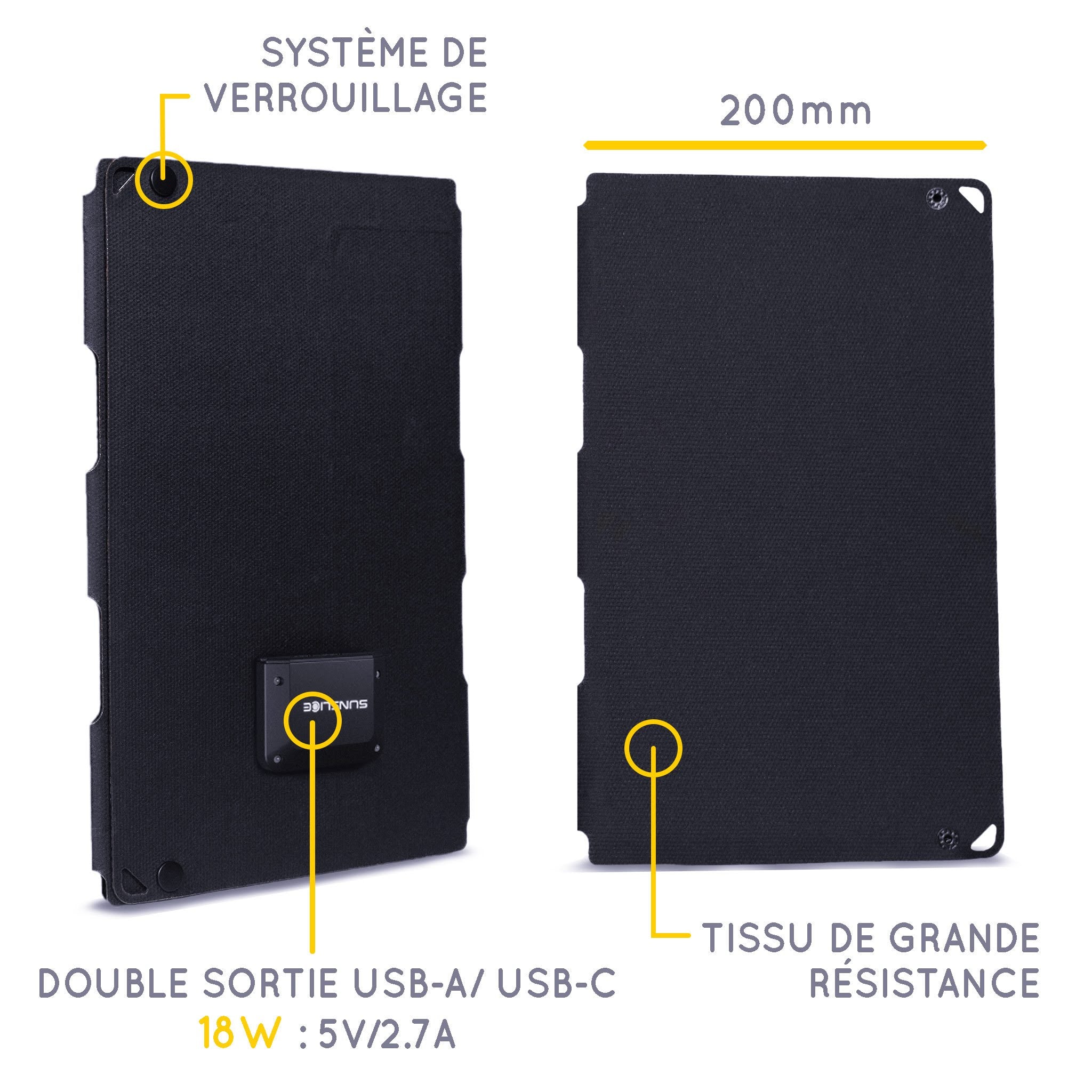 Fusion FLEX 18 Watts - Panneau Solaire Portable