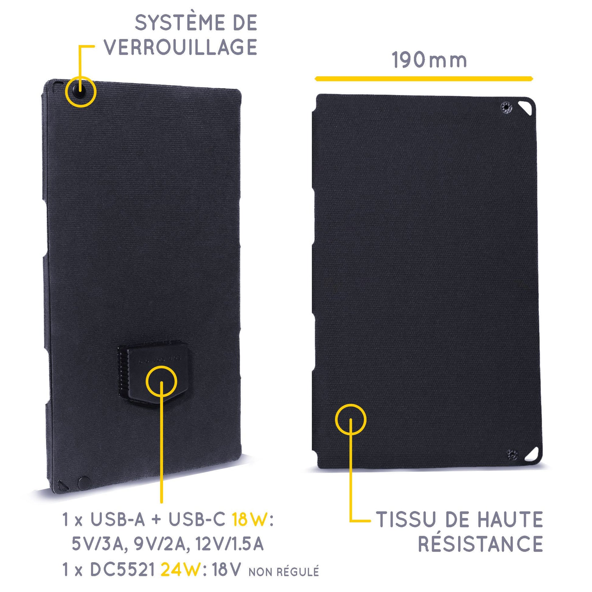 Fusion FLEX 24 Watts - Panneau Solaire Portable