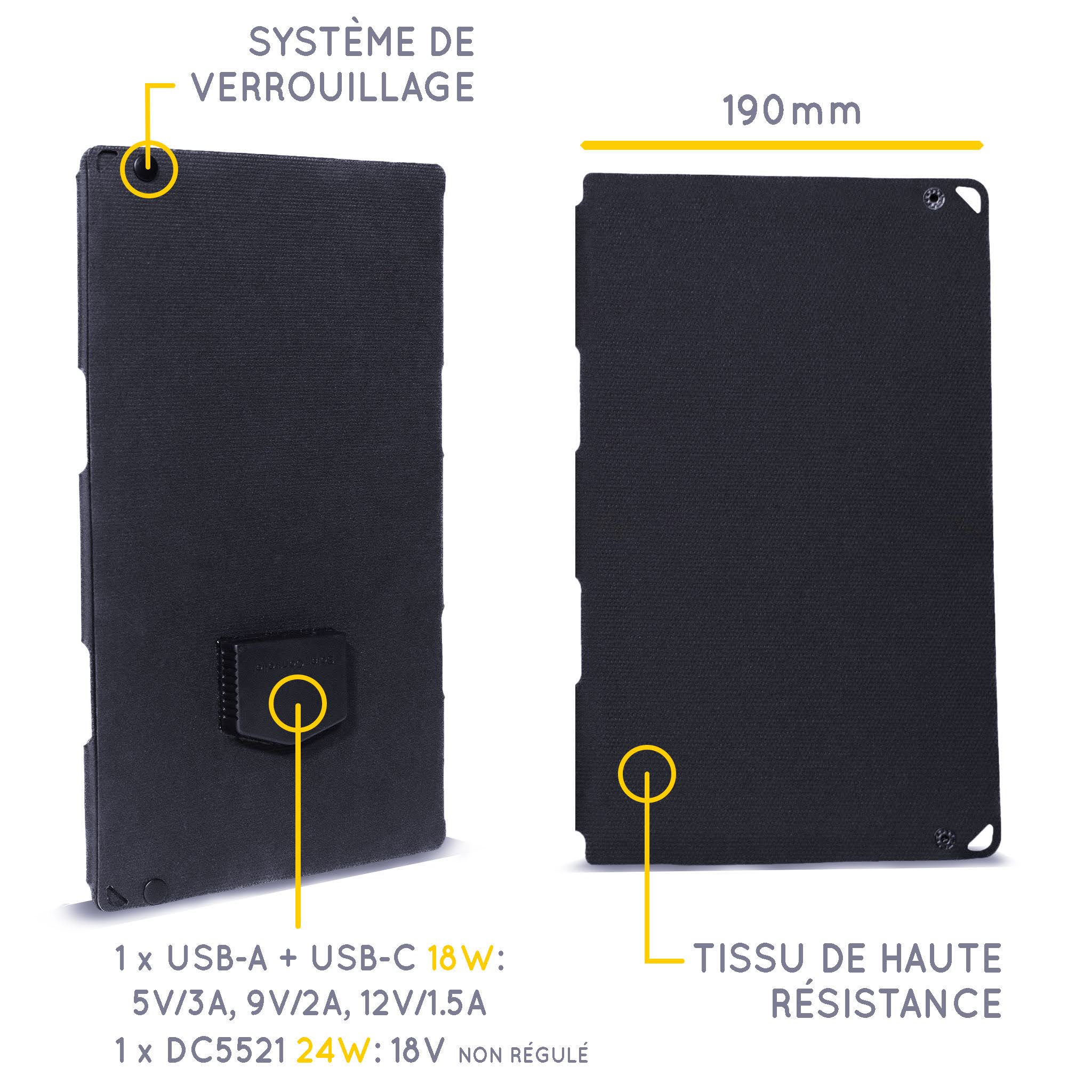 Fusion FLEX 24 Watts - Panneau Solaire Portable
