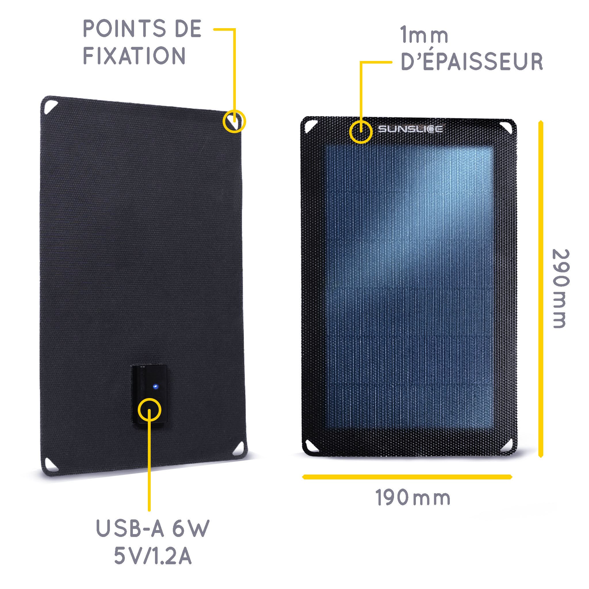 Fusion FLEX 6 Watts - Panneau Solaire Portable
