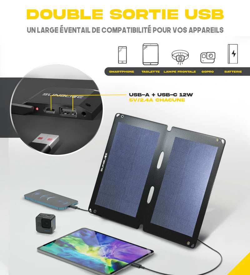 Fusion FLEX 12 Watts - Panneau Solaire Portable