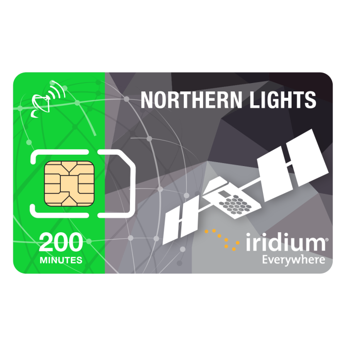 Carte Iridium prépayée Canada Alaska