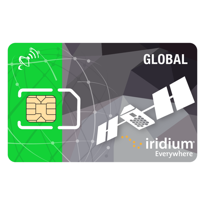 Carte Iridium prépayée international