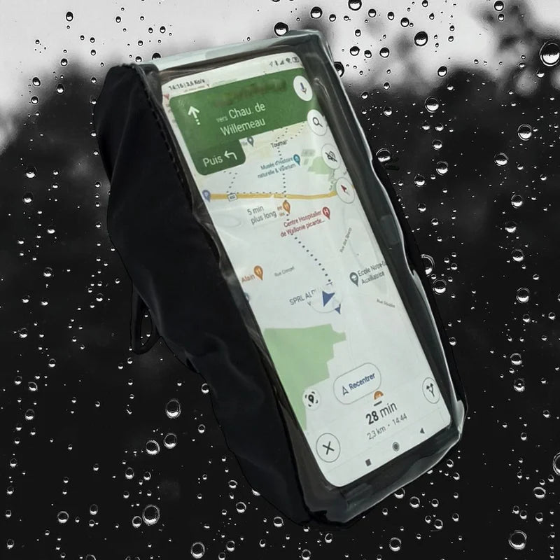 Housse de pluie imperméable pour support de téléphone de vélo